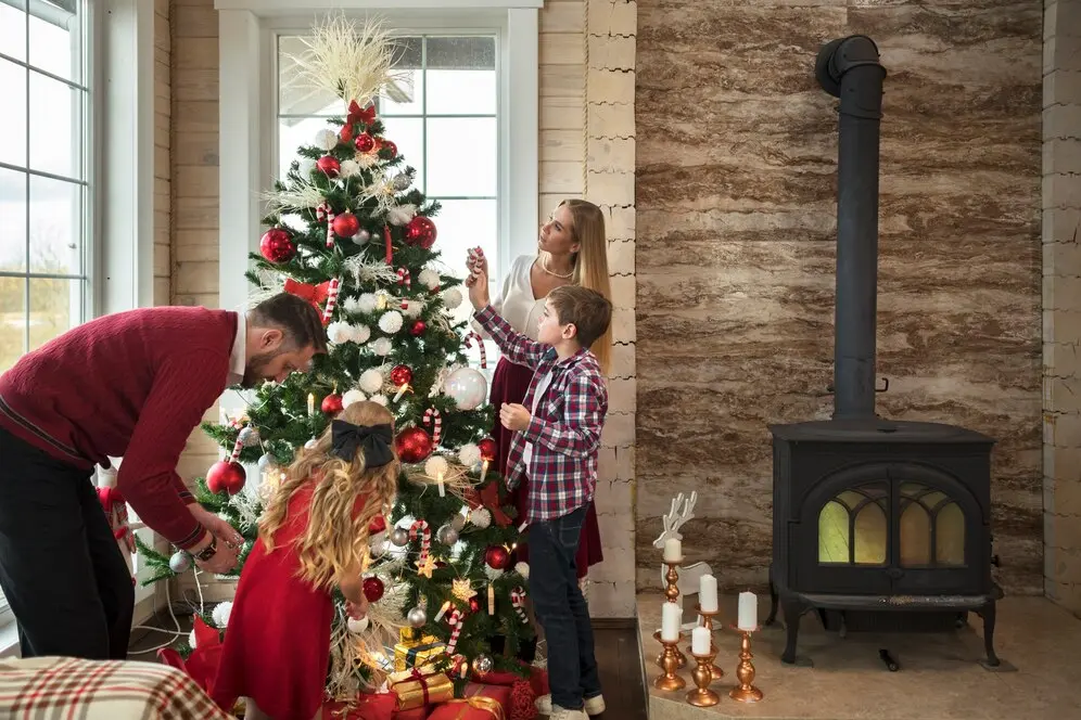 Decoração de Natal em Casa: árvore de natal ornamentada