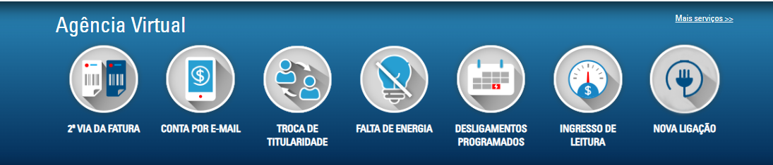 Solicitar a ligação de energia